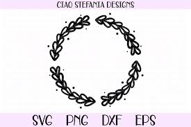 Download your free svg cut file and create your personal diy project with these beautiful quotes or designs. Leaves Wreath Laurel Frame Svg Cut File 307258 Svgs Design Bundles