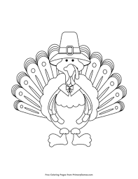 Mix and match our six free printable hat tops with four hat bottoms to create all sorts of paper hats. Turkey Pilgrim Coloring Page Free Printable Pdf From Primarygames