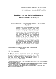 Please click here to view the list of commissioners for oaths on the website of the office of the chief registrar, federal court of malaysia. Pdf Legal Services And Marketing Limitations A Focus On Sme In Malaysia Yusniza Kamarulzaman Academia Edu