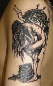 Different types and ideas relating to marital arts. Powerful Angel Tattoos Tatring