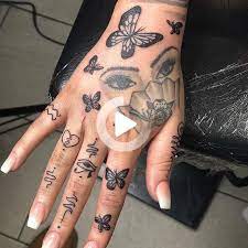 Butterflies Tattoo Small Hand Tattoos Finger Tattoos Finger Tattoo Designs