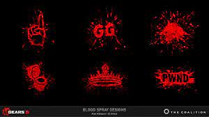 Artstation Gears 5 Blood Spray Designs Set 2 Alexey Kolosov