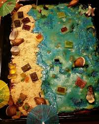 Meereskuchen Strandkuchen Strand Kuchen Piratengeburtstag Kindergeburtstag