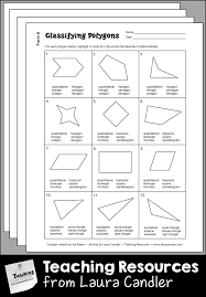 Classifying Polygons Printables Practices Or Tests Are You Required To Teach Specific Quadrilateral And T Quadrilaterals Polygons Anchor Chart Math Resources