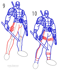 How to draw wade wilson step by step? How To Draw Deadpool Step By Step Pictures