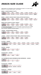 Assos Bib Shorts Size Guide