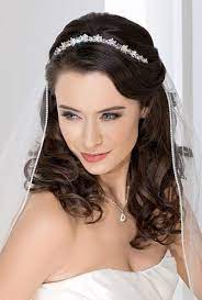 Wedding Hairstyle With Veil Tiara 4 Wedding Hair Down Wedding Hairstyles For Long Hair Bridal Hair Veil