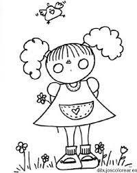 Dibujo Niña Para Colorear