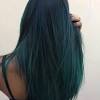 If you have dark hair and want to avoid using bleach, use a blue hair dye that is specifically designed for use on dark hair. 1