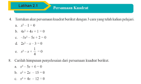 Contoh soal pembahasan persamaan fungsi kuadrat smp. Matematika Dasar Smp Cara Mudah Menentukan Akar Persamaan Kuadrat Dengan Memfaktorkan Defantri Com