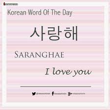Hangul For I Love U Korean Lessons Korean Words Learn Korean