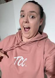 Excellent used “Pink” hoodie in a gray camo