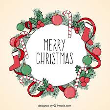 Download Hand Drawn Christmas Garland For Free Merry Christmas And Happy New Year Christmas Garland Happy New Year Vector