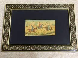 Unique art crafted on camel bone,the work involves hand crafting the bone of the camel into desired shapes with fine instruments and then drawing and painting on them with great care and perfection. Miniature Camel Bone Painting Iran Design Craft Art Prints On Carousell