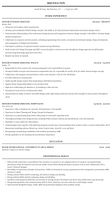 Senior Interior Designer Resume Sample Mintresume