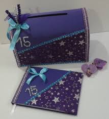 Mega rare trade infobuses & fontana blanca. Combo 65 Baul Y Libro Para Firmas 15anos Morado Turquesa Plateado Gifts Gift Wrapping Wrap
