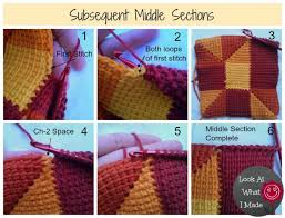 Tunisian Crochet Ten Stitch Blanket Free Pattern Look