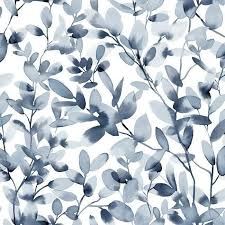 Was originally never made to be a wallpaper. Botany Vines Peel Stick Wallpaper In Blue By York Wallcoverings Burke Decor