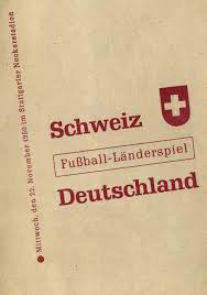 Sie finden die programmvorschau von dazn unübersichtlich? Fussball Landerspiel Schweiz Deutschland Mittwoch Den 22 November 1950 Im Stuttgarter Neckarstadion Reprint Von Programm Ls1950 Agon Sportsworld Gmbh