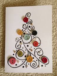 Buttons Christmas Card Basteln Weihnachten Weihnachtskarten Weihnachtskarten Basteln
