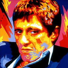 Scarface Tony Montana Pop Art Oil Painting On Canvas Celebrity Art Portraits Art Painting Gallery Pop Art