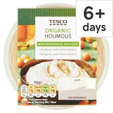 Click here to open zoom in to image. Tesco Organic Houmous 200g Tesco Groceries
