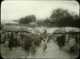 Tanger Marche Anes Et Mulets Charges De Fourrage 1897 Tangier Morocco Tangier Morocco