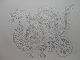 Black And White Mural Painting Outline Kerala Mural Basics Pencil Google Search Kalamkari Painting Kerala Mural Painting Mural Painting