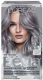 L Oreal Paris Feria Smokey Silver Permanent Hair Color 1 Ea Silver Grey S1 1 Count Amazon Ca Beauty In 2020 Grey Hair Dye Silver Hair Dye Feria Hair Color