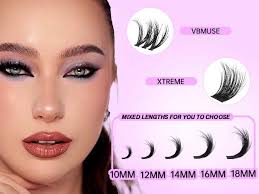 VEYESBEAUTY Lash Clusters Fluffy Individual Lash Extensions Xtreme 3D  Layered Volume Eyelashes Thin & Invisible Band Wispy Lash Newbie's  Five-Second Mixed Length 10-18mm : Amazon.com.au: Beauty