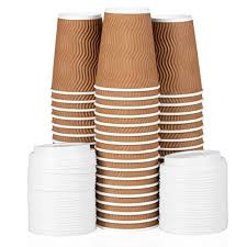 Maybe you would like to learn more about one of these? Buy Ilyapa 12 Oz To Go Coffee Cups With Lids 100 Disposable Insulated Recyclable Brown Ripple Paper Coffee Cups Online In Greece B0831rngsc