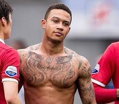Related posttop 30 most crazy and ugly premier league tattoos. Memphis Depay Tattoo Lion Back Tattoo Memphis Depay Netherlands After Editorial Stock Photo Stock Image Shutterstock Tattooino Is The Right Place To Discover All The Tattoos Of Your Favorite Celebrity