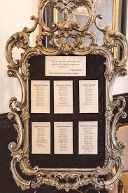 Picture Of The Wedding Seating Chart Was Very Elegant In A