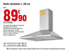 Les prix imbattables, les arrivages, ou les pourcentages consultez notre folder pour voir toutes les promotions de briko depot en ce moment. Offre Hotte Cheminee L 60 Cm Chez Brico Depot