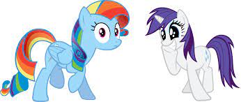 Rainbow Dash And Rarity By Rolin11 On Deviantart Rainbow Dash My Little Pony Cartoon My Little Pony Pictures