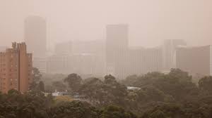 Strong winds causes wild dust storm to blanket adelaide as visibility is reduced to 'practically zero'. Lou Lozp94fqhm