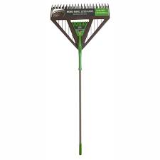 Ames 26 In Dual Tine Poly Leaf Rake Combo 2714000 The Home Depot Garden Tools Rake Rakes