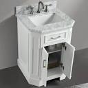Eviva Glory 24" Bathroom Vanity with Carrara Marble Counter-top ...