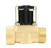 Válvula Solenoide De Latón De 3/4" Y 12V DC - Para Agua, Aire, Gas, Diésel  - Cerrada Normalmente, Con Sello De Viton