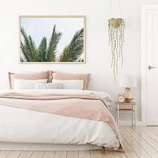 Palm Tree Print Tropical Wall Decor Digital Horizontal Wall Art Printable Bedroom Wall Decor Above Bed Master Bedroom Wall Decor Above Bed Decor