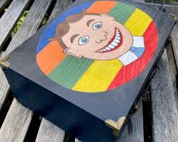 Glas Kürbis mundgeblasen orange grün Stiel Briefbeschwerer handgemacht