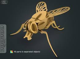 Fly Mosca 3d Model Obj Mtl 3ds Fbx C4d Dxf Stl 2 3d Model Model Stl