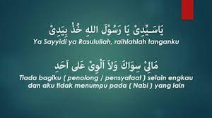 Lirik Sholawat Ya Sayyidi Ya Rasulallah Lengkap Latin Indonesia Arab Santri Mandiri
