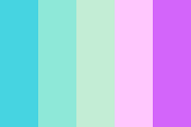 What color is pastel green? Pastel Blue To Red Color Palette