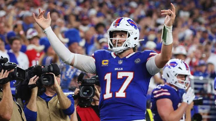 Josh Allen opens the Bills' new stadium with a 5-TD outing in a 41-31 win over the Lions