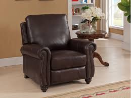 American leather offers an assortment of choose how you want to recline with powered and manual options, stationary or swivel leg base. 9758 R Push Back Recliner In Raleigh Brown Leather High Leg Recliners Lacrosse Furniture