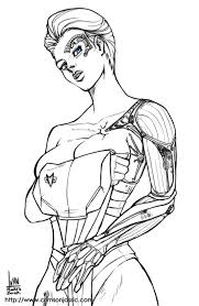 Seven Of Nine Sketch Seven Of Nine Seventh Coloring Pages