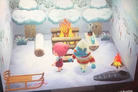 Hans the german gorilla : Hans Has The Coolest House Out Of All Of My Villagers The Floor Is Snow When You Walk Around You Leave Little Footprints The Walls Are Animated And Snow Falls From Them