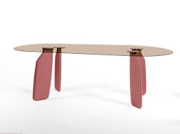 Pin By Slyvia007 Liu On Beton Oval Glass Dining Table Furniture Dining Table Glass Dining Table Designs