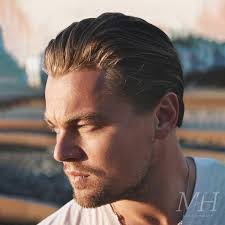 If you have a more it's the slick back haircut with a theatrically high pompadour. Leonardo Dicaprio Slicked Back Hairstyle Man For Himself